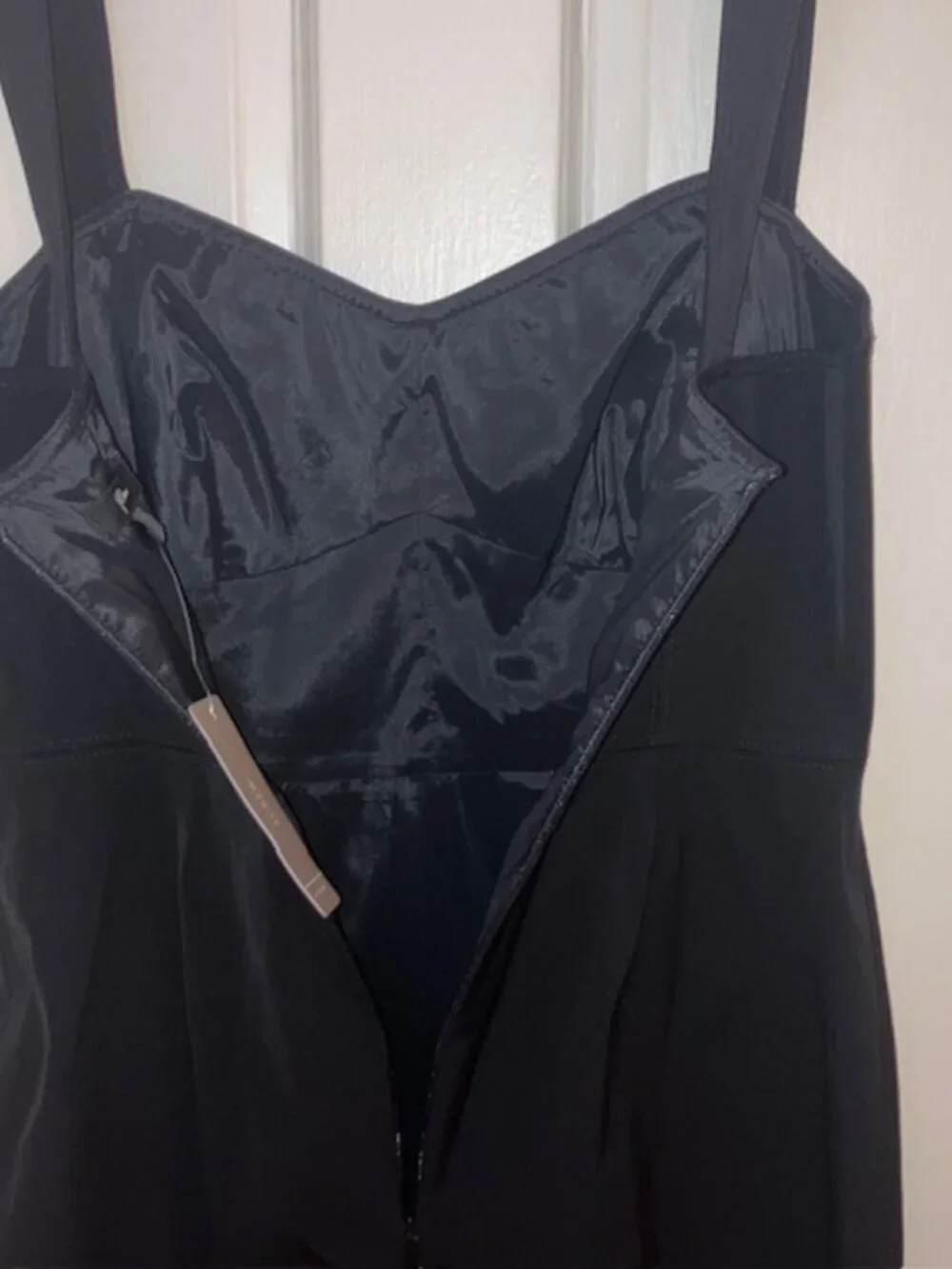 J. Crew Dress Stretch Faille Sheath Sleeveless L6376 Black Sz 6 NWT - Picture 5 of 11